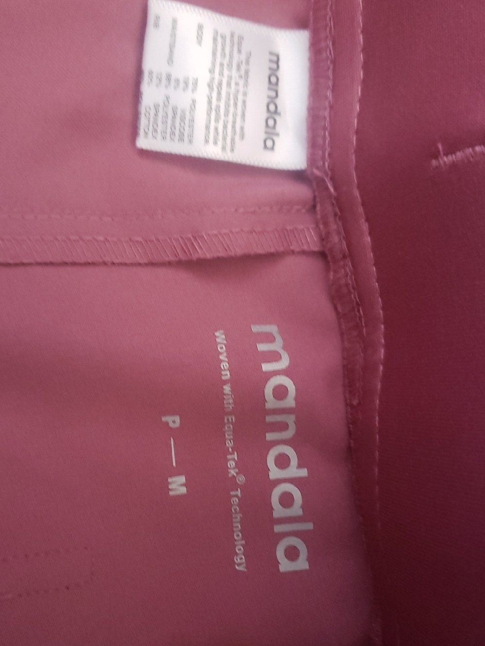 Mandala jogger high Waisted joggers, NWOT in Mauve Pink Color M/P - Picture 3 of 4